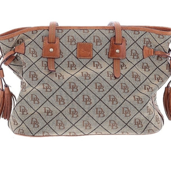 Dooney & Bourke classic tote tan brown leather - Picture 3 of 5